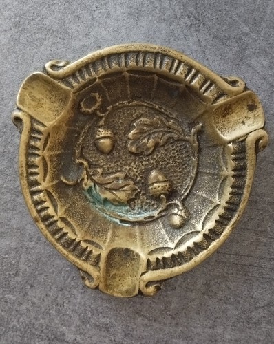 Cendrier ancien laiton où - cendrier,