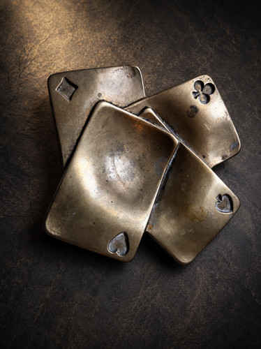 Cendrier vintage laiton - cendrier, en