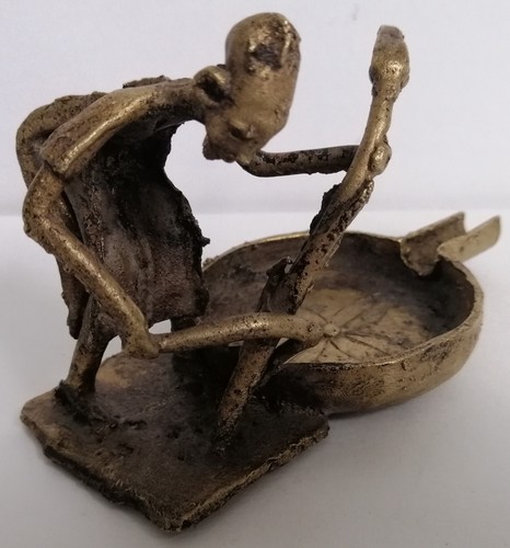 Ancien cendrier laiton - cendrier,